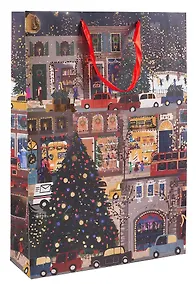 Купить Пакет А3 46*33*10 "Новогодний город" НГ, бум.мат.ламинат — Фото №1