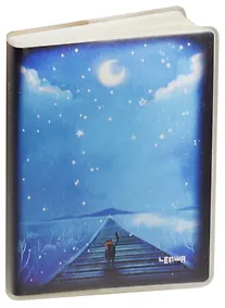 Купить Записная книжка А7 80л кл. "Wait for you" карт.обл., с ПВХ-обложкой, тонир.внутр.блок, LENWA — Фото №1