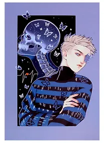 Купить Книга для записей А5 128л кл. "Asterdis (Эксклюзив)" интегр.перепл., ламинация soft-touch, тиснение фольгой — Фото №1