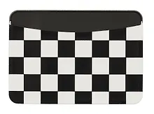 Купить Чехол для карточек горизонтальный принт "Клетка" (ч/б) (ДКГ2023-130) — Фото №1