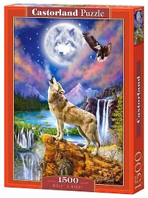 Купить Пазл Castorland Волчья ночь, 1500 деталей C-151806 — Фото №1