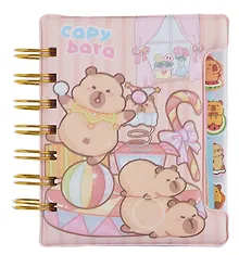 Купить Записная книжка А6- 60 листов, линейка, "Капибара", в ассортименте — Фото №1