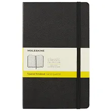 Купить Книга для записей Moleskin Classic Large, твёрдая обложка, чёрная, 120 листов, А5 — Фото №1