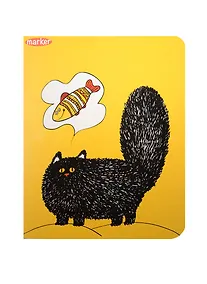 Купить Тетрадь в клетку Marker Arte, "Котики и Ко", 40 листов, в ассортименте — Фото №1
