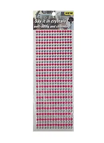 Купить Стразы -бусины большие (1461-4A/8) (белые/темно-розовые) — Фото №1