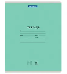 Купить Тетрадь в клетку Brauberg, "Классика New", 18 листов — Фото №1