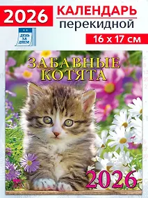 Купить Календарь 2026г 160*170 «Забавные котята» настенный, на скрепке — Фото №1