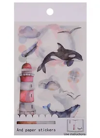 Купить Наклейки PVC, бумага Дельфины, 4 шт — Фото №1