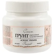 Купить Акриловый грунт «Сонет», белый, 500 мл — Фото №1