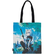 Купить Сумка-шоппер Аниме Девушка-волшебница с бабочками Сёдзё, цветная 40см.*32см. — Фото №1