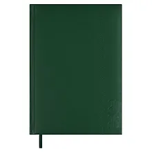 Купить Ежедневник дат. 2026г. А5 176л "Наппа" зеленый, кожзам, тв.переплет, обл.поролон, блинт.тиснение, офсет, справ.мат-лы, ляссе, инд.уп — Фото №1