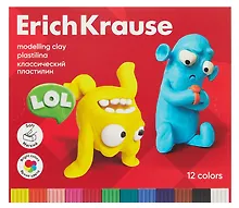 Купить Пластилин 12 цветов 216г "Jolly Friends", Erich Krause — Фото №1