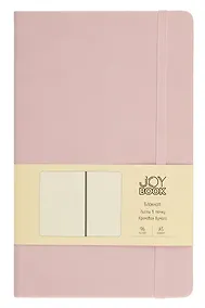 Купить Книга для записей А5 96л тчк. "Joy Book. Розовая вуаль" иск.кожа, тонир.блок, скругл.углы, ляссе, резинка, карман на задн.форзаце — Фото №1