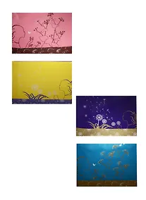 Купить Папка на молнии А4 "Flowers", ткань, ассорти, Black Ant — Фото №1