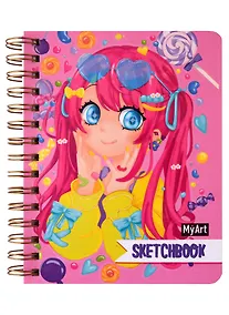 Купить Скетчбук 150*196 64л "Сладкие мечты" 120г/м2, тв.обложка — Фото №1