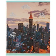 Купить Тетрадь в клетку Listoff, "Небоскребы", 96 листов, в ассортименте — Фото №1