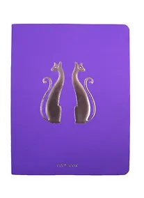 Купить Тетрадь общая в клетку «TOTAL LILAC. Изящные кошки», А5, 48 листов — Фото №1