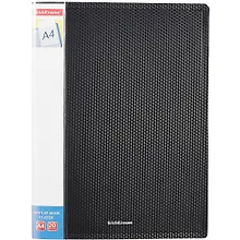 Купить Папка 20ф А4 "Diamond Original" пластик, карман на корешке, черный, Erich Krause — Фото №1