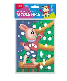 Купить Набор для творчества LORI. Увлекательная мозаика (металлизированная) малый набор "Зайчик" — Фото №1