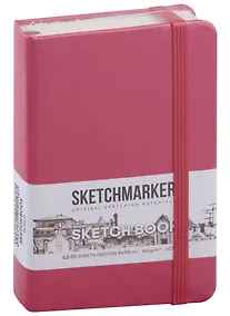 Купить Скетчбук 9*14 80л "Sketchmarker" фуксия, нелинованн. 140г/м2, слоновая кость, тв.обл. — Фото №1