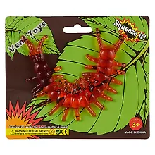 Купить Лизун Насекомые цветные прозрачные в ассортименте, подложка , 15 см — Фото №1