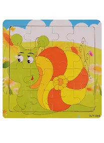 Купить Развивающая рамка Улитка, дерево, 15х15 см — Фото №1