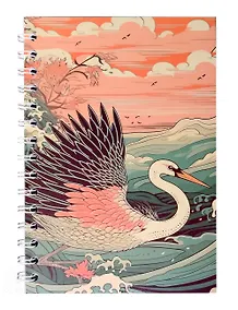 Купить Тетрадь 80 листов в клетку "Журавль" на спирали — Фото №1