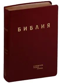 Купить Библия в современном русском переводе (кожа) (бордовый) (ПИ) (зол. Срез.) (3 изд.) (СБ) — Фото №1