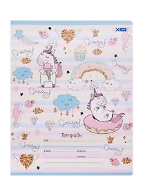 Купить Тетрадь в клетку BG, Unicorn, 12 листов, в ассортименте — Фото №1