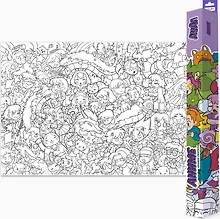 Купить Большая раскраска. Дудл."Аниме" — Фото №1