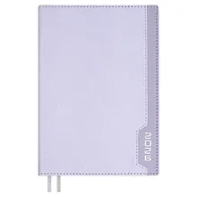 Купить Еженедельник дат. 2026г. А5 176л "Джут" сиреневый, кожзам, тв.переплет, тисн. фольгой, офсет, справ.мат-лы, 2 ляссе, инд.уп — Фото №1