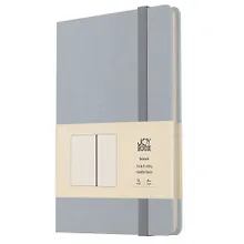 Купить Книга для записей А4- 96л кл. "Joy Book. Туманное утро" иск.кожа, тонир.блок, скругл.углы, ляссе, резинка — Фото №1