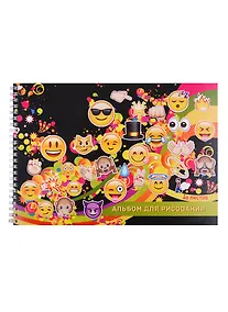 Купить Альбом для рисования "Смайлы", А4, 40 листов, на спирали — Фото №1