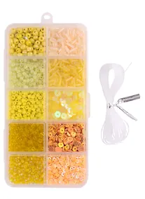 Купить Набор бисера для рукоделия (желтый микс) — Фото №1