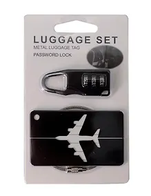 Купить Travel набор Бирка и замочек для багажа (черный) (12-travel22-B6) — Фото №1