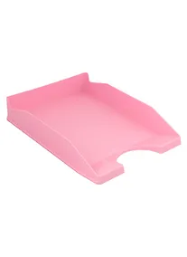 Купить Лоток горизонтальный "Office, Pastel" пластиковый, розовый, ErichKrause — Фото №1