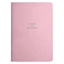 Купить Тетрадь 40л кл. "Block", розовый, скрепка, карт.обл., микротекстурирование, ламинация — Фото №1