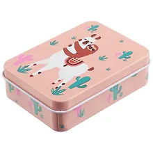 Купить Шкатулка Лама с ленивцем (9х7х3) (металл) — Фото №1