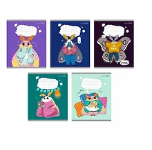 Купить Тетрадь 24л кл. "Привет, я Моль!" мел.картон, офсет 60г/м2, поля, ассорти — Фото №1