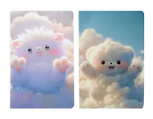 Купить Тетрадь 32 листа в клетку "Позитив на облаке" сшивка, в ассортименте — Фото №1