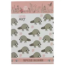 Купить Ежедневник «Еноты на поляне» Listoff, недатированный, 128 листов, А5+ — Фото №1