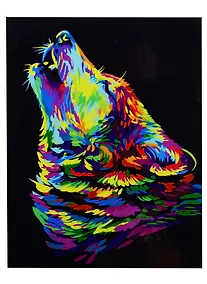 Купить Набор д/творчества Рыжий кот Холст с красками 30х40см по номерам (в коробке) (19цв.) Цветной волк Х-2932 — Фото №1