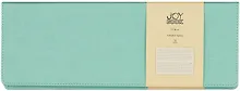 Купить Планинг недат. 56л "Joy Book" ментоловый, настольный, иск.кожа 7Б, скругл.углы, съемный тонир.блок, тисн.фольгой, евроспираль, офсет — Фото №1