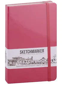 Купить Скетчбук 13*21 80л "Sketchmarker" фуксия, нелинованн. 140г/м2, слоновая кость, тв.обл. — Фото №1