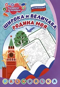 Купить Патриотическая раскраска по номерам. Широка и величава Родина моя — Фото №1