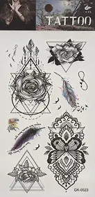 Купить Тату Бабочки и розы, 2 вида (GK-0023)(GK-0032)(9,7*19,8) — Фото №1