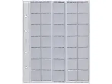 Купить Комплекты листов для монет  200х250 скользящий на 35 ячеек 30х32мм  (5шт) КЛМ 35 — Фото №1