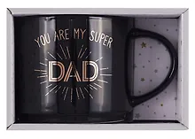 Купить Кружка в подарочной упаковке You are my super Dad (черная) (коробка) (керамика) (12-topsun-202409-04) — Фото №1