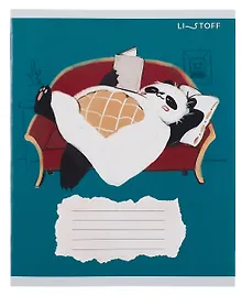 Купить Тетрадь 24л кл. "Панда" мел.картон, выб.лак, офсет 60г/м2, поля, ассорти — Фото №1