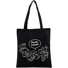 Купить Сумка-шоппер Коты More Meow черная, текстиль 40см.*35см. — Фото №1